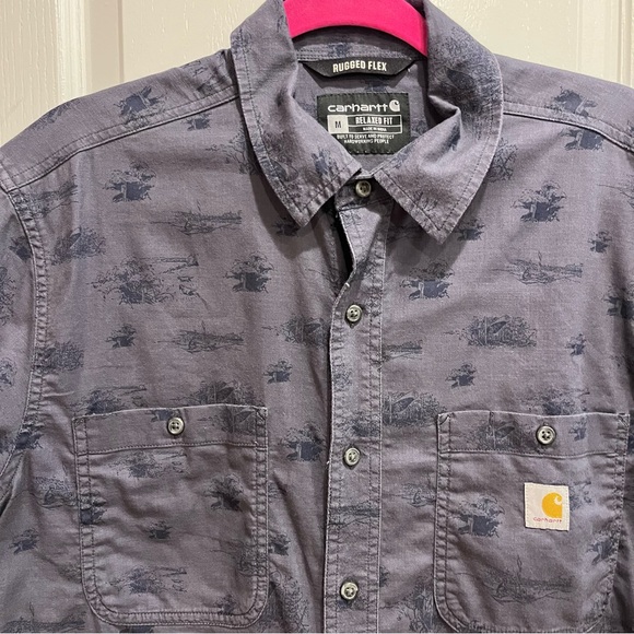 Carhartt Men's 105701 Rugged Flex Relaxed Fit Lightweight Short-Sleeve Medium - Picture 3 of 11